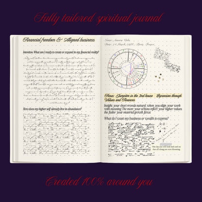 Fully Custom Spiritual Journal Created for Your Desired Reality